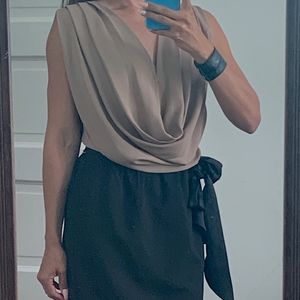 Taupe and Black Cocktail dress